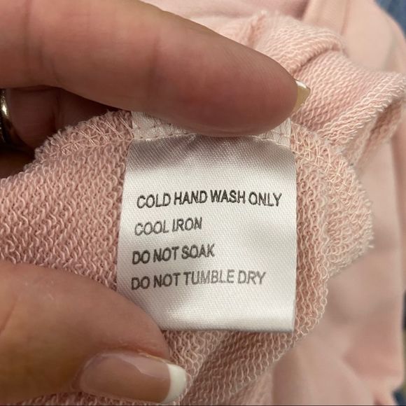 White Fox Boutique Pink Oversized Sweatshirt/Dress Size XS - Picture 7 of 9